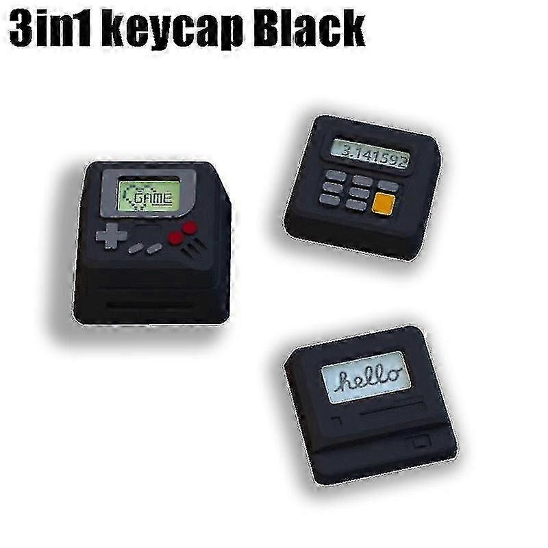 New K-04 3in1 Keyboard Keycaps For Mechanical Classic Retro Cute Transparent Key Cap Suit Cute Button Pink White Yellow Color 25-26