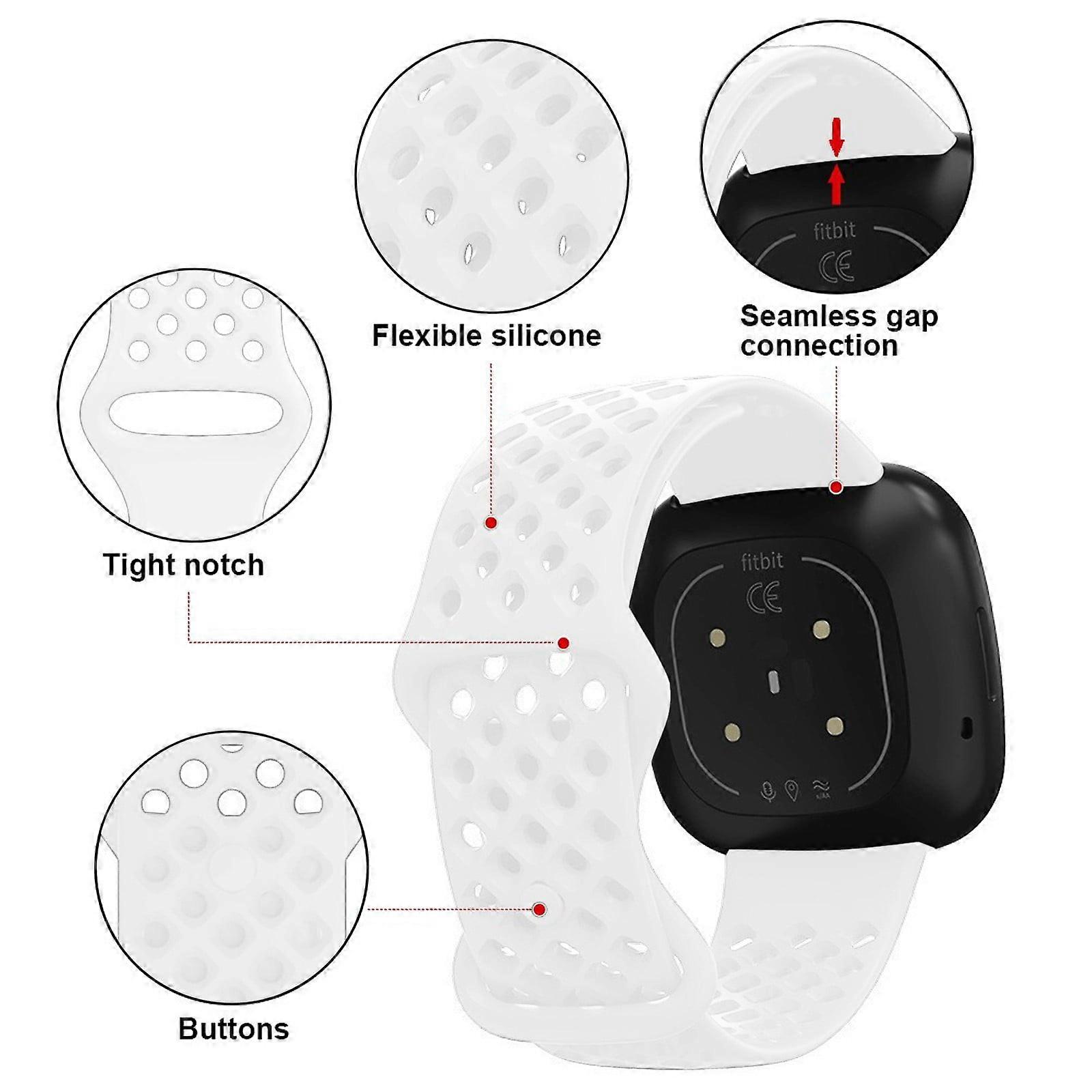 Silicone Sports Sweat Proof Solid Color Watch Band With Convenient Adjustment And Wide Compatibility Compatible With Smartwatch