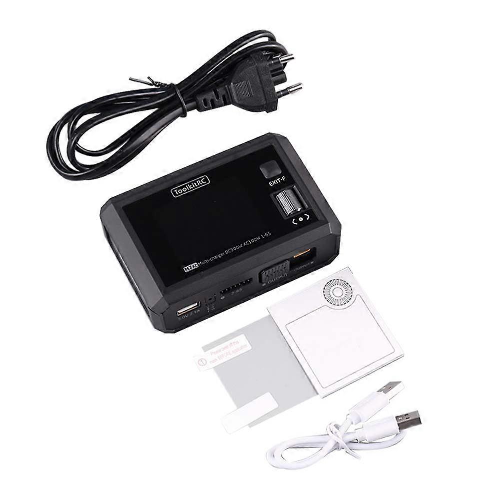 M7AC Smart Charger 100W AC/300W DC Input, Dual Output, Balance Charger for Drones EU PLUG