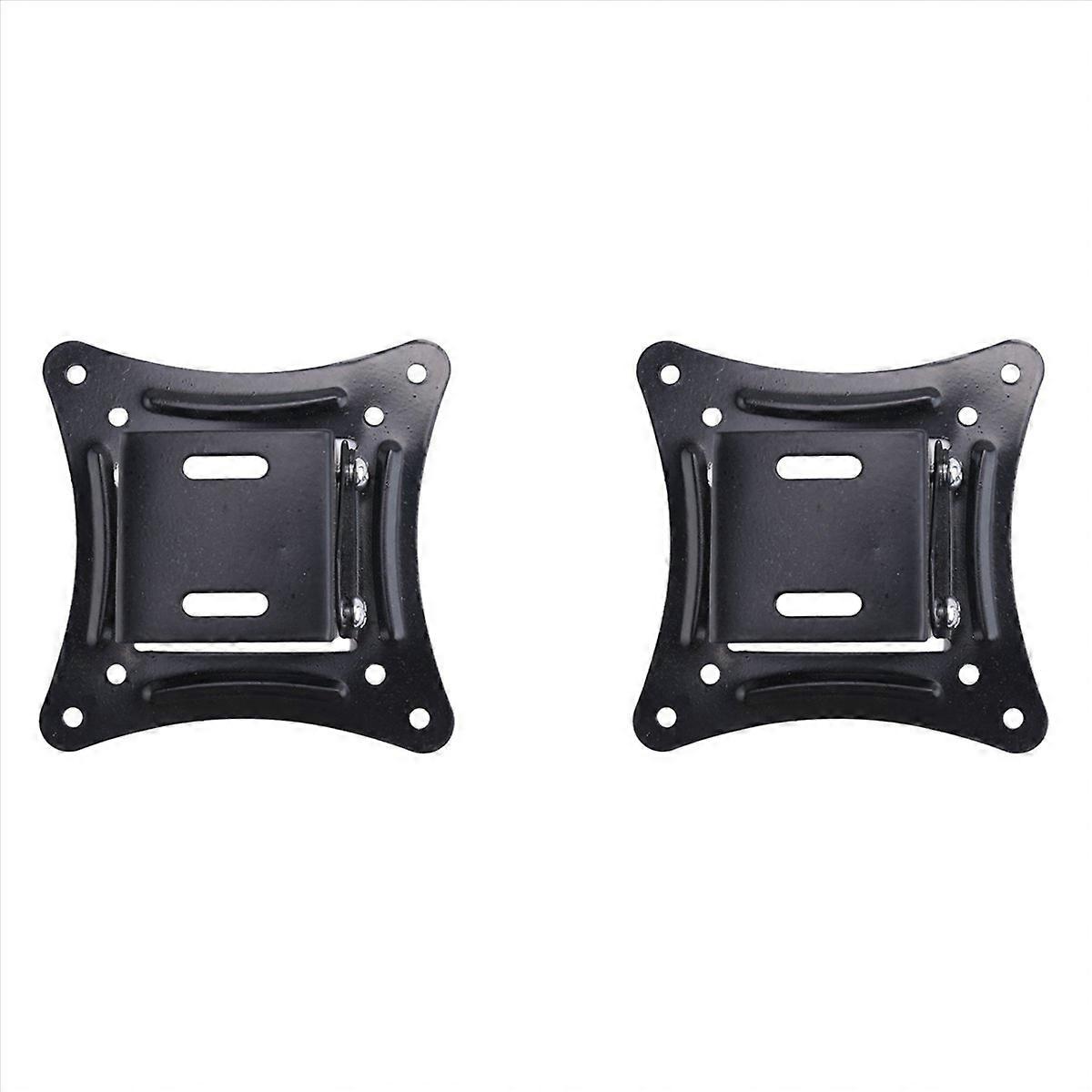 2X Universal Wall Mount Stand for 14-27Inch LCD LED Screen Height Adjustable Monitor Retractable Wal