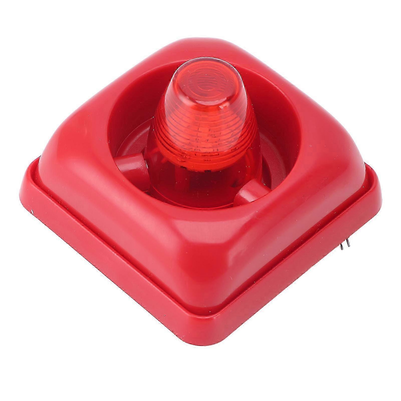 LED Audible Visual Alarm Strobe Warning Horn 3 Sound Modes Flashing Light Fire Security Horn DC12V 24V f26