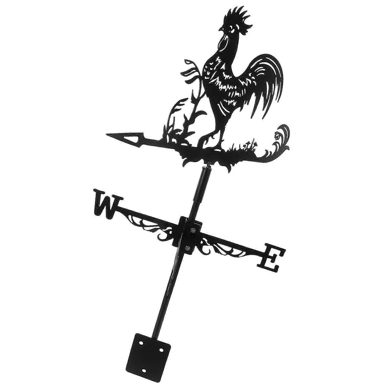 Eease Rooftop Rooster Wind Vane Retro Metal Weather Indicator