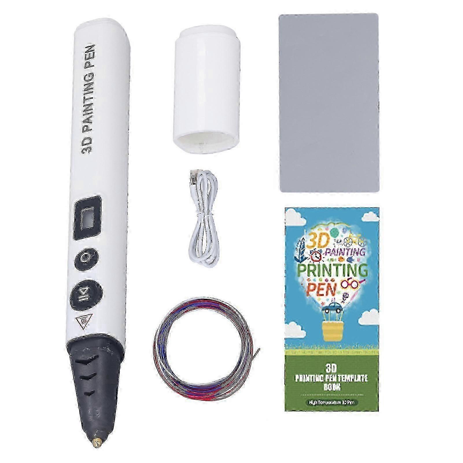 3d Printing Pen Ergonomic Adjustable Digital 3d Print Pen With Consumable Stencil Book Transparent Drawing Board_m24