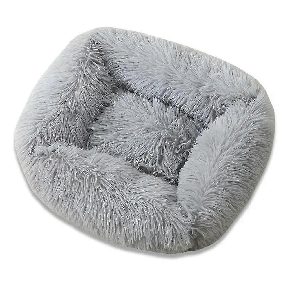 Rectangle Plush Dog Bed Winter Warm Mat Small Medium Large Pet Cat Kennel Puppy Sofacama Cat Cushion A XL110x90