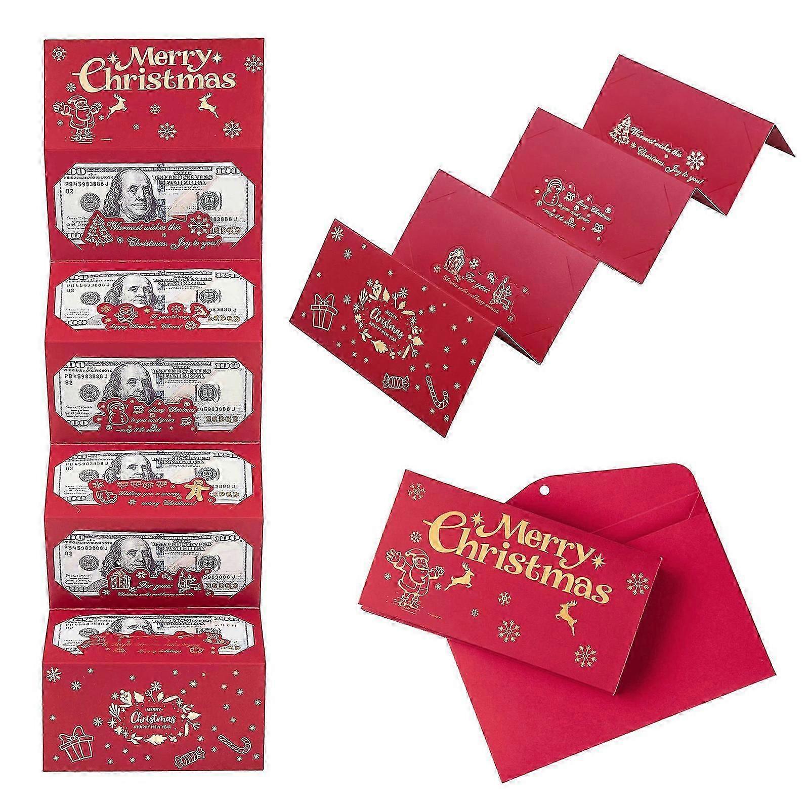 Folding Red Packet For Christmas Money Simple Elegant Way to Give Money for Family gathering presents