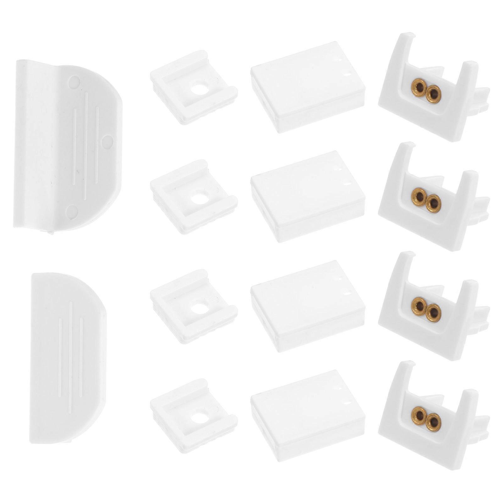 DIY Enthusiasts Mounting Bracket Clips White 3.50X1.90X0.50CM Adjustable Brackets 1 Set