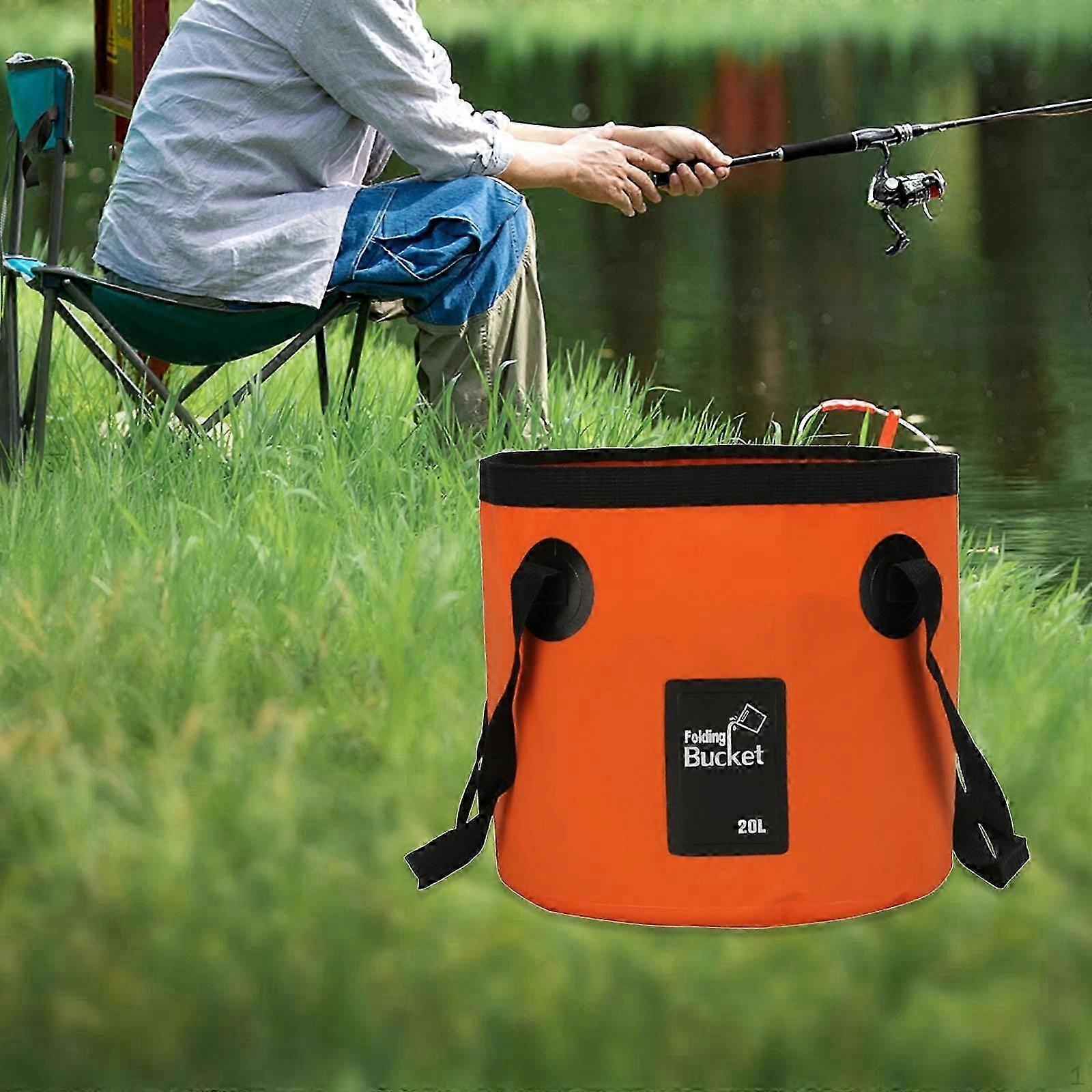 Foldable Bucket Fishing Portable Folding Water Storage for Travelling