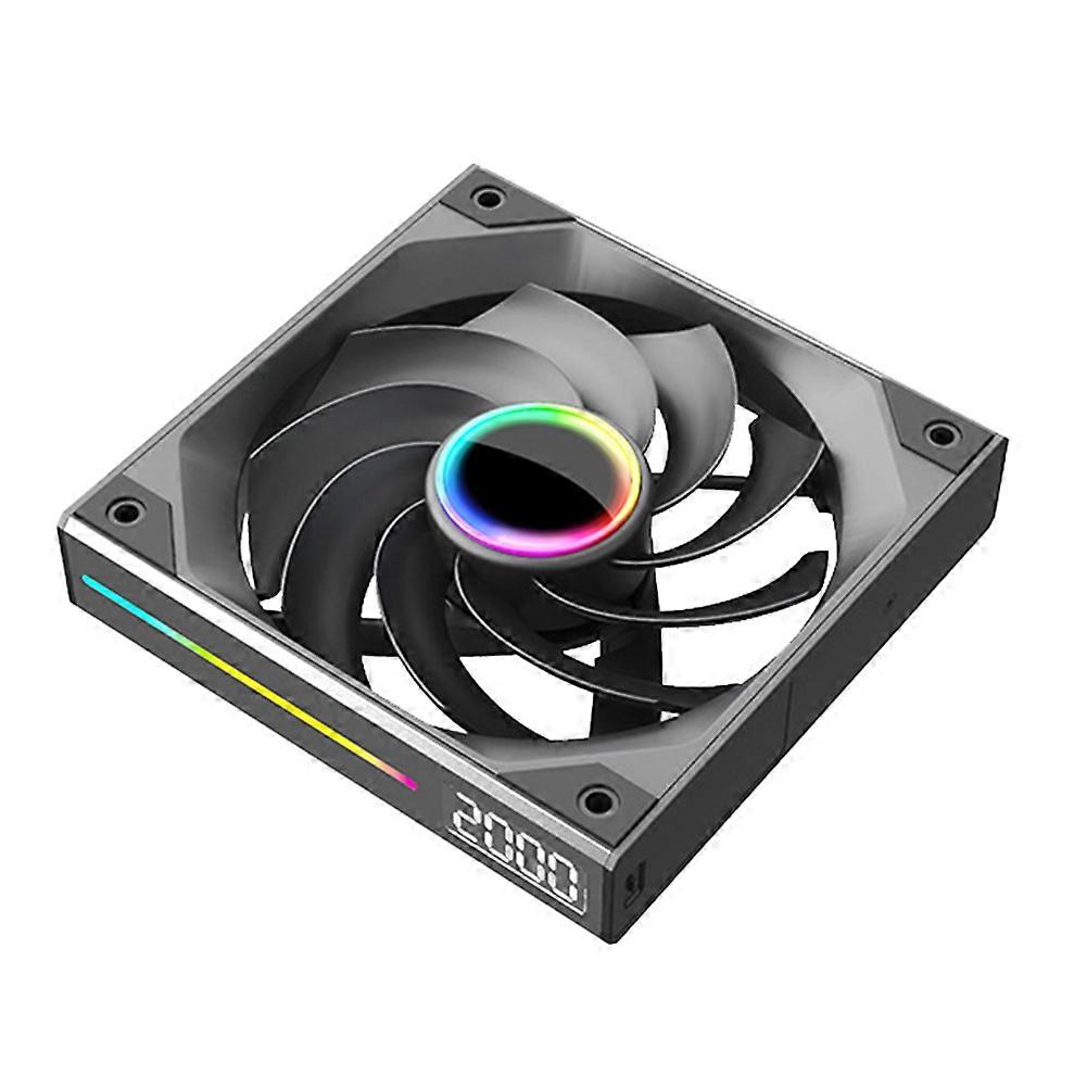 120mm Digital Display Mute Wire-Free Splicing Case Fan Regular