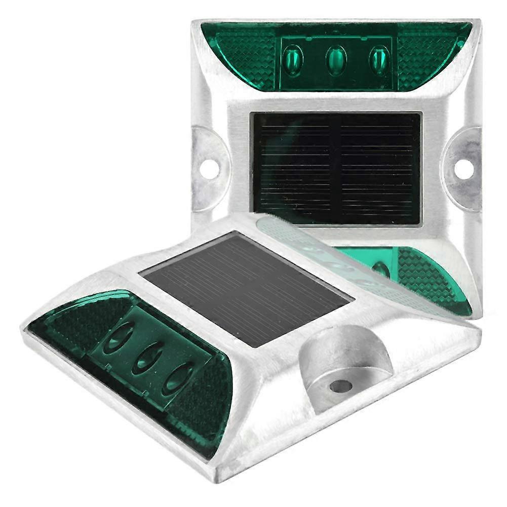 Solar Driveway Lights IP68 Waterproof 6 LED Road Studs 500M Visibility Automatic Night Operation