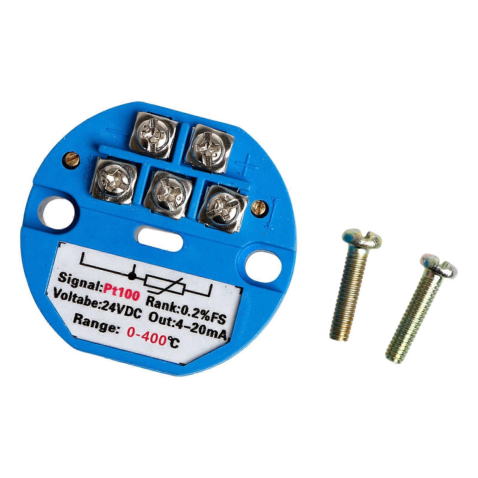 Temperature Transmitter PT100 0-100℃/0-150℃/0-300℃ 4-20mA Output DC24V Power Output for Efficient Temperature Management Multicolor