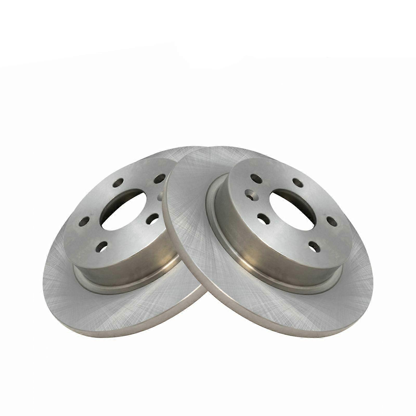 2pcs Rear Disc Brake Rotor Kit with Durable SemiMetallic Pads for Enhanced Stopping Power