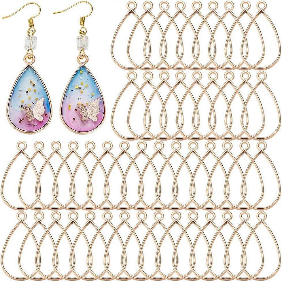 Open Back Bezel Pendants Open Frame Pendant Hollow Frame Pendant for DIY UV Resin Jewelry Making