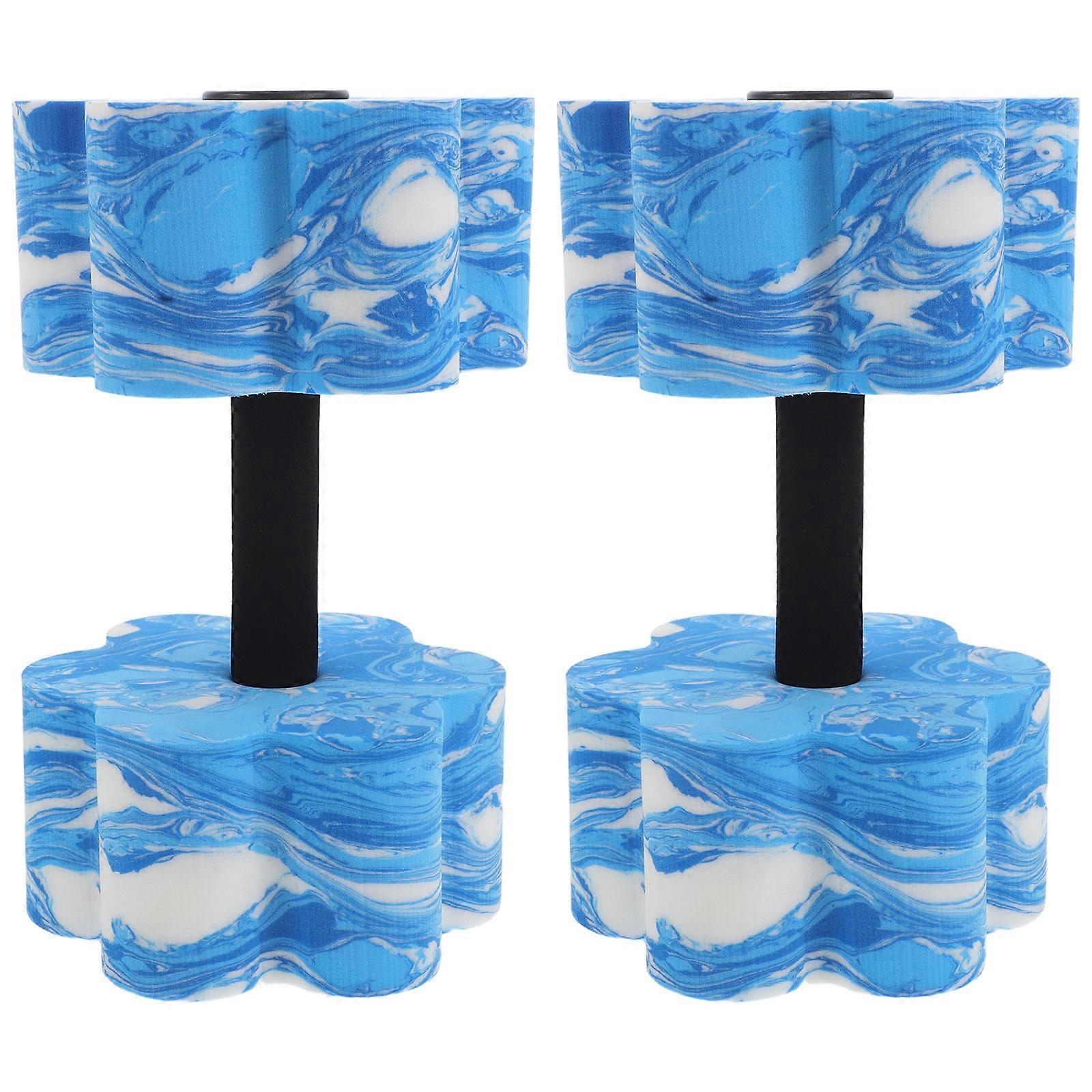 Pool Workout Dumbbells Yoga Exercise 2Pcs Eva Water Floating Weights