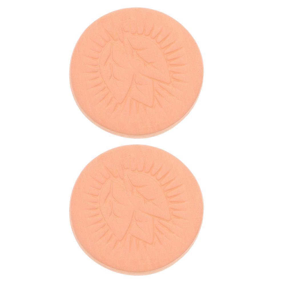 Clay Brown Sugar Keeper for Softening Sugar with 2Pcs Reusable Discs