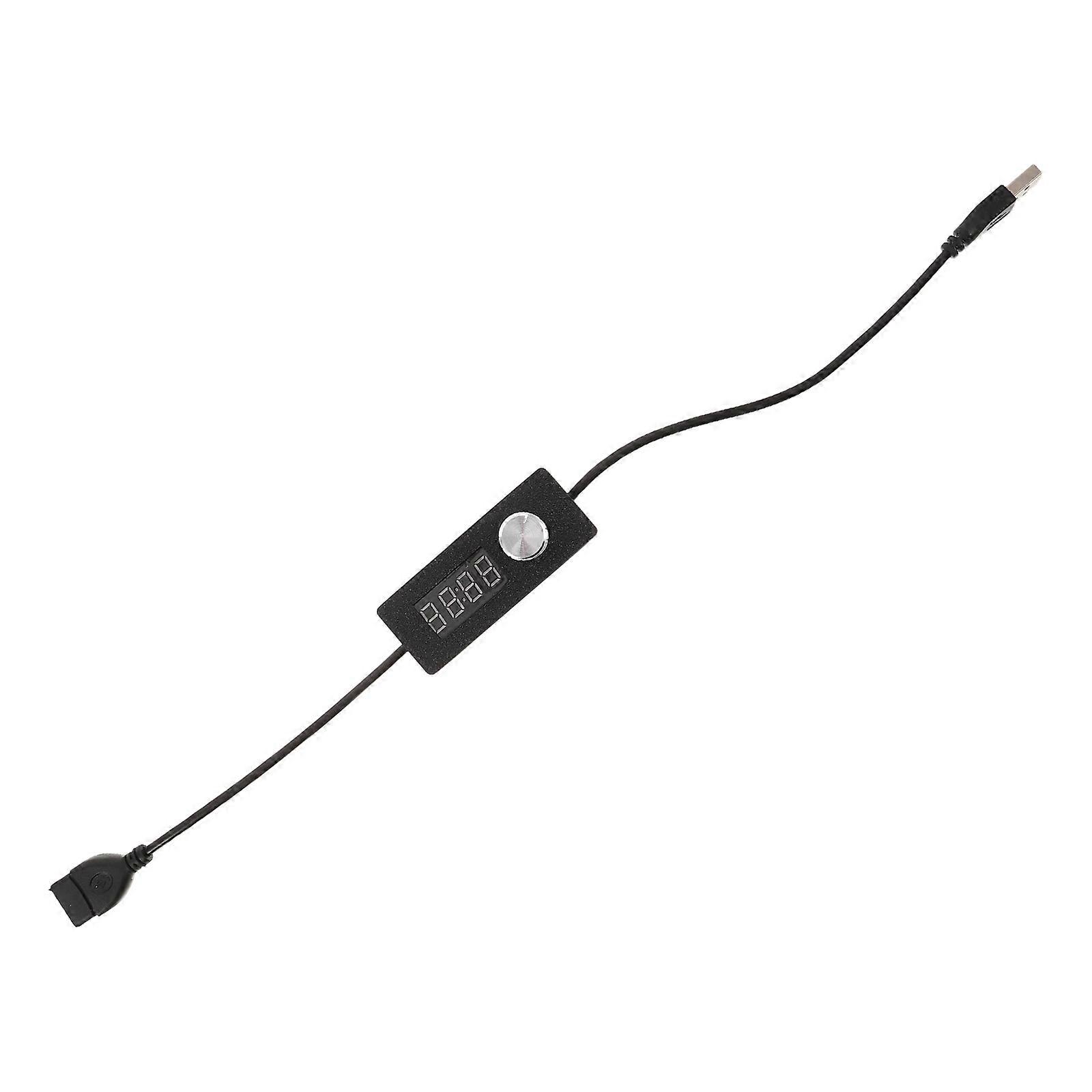 Fish Tank Timer Switch Cable with USB Power-Off Timer for Aquarium Lights