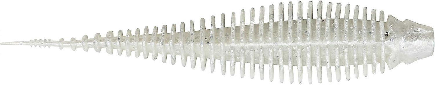 Worm Soft Plastic Creature Bait Fishing Lure  White Silver Flake  4.75\