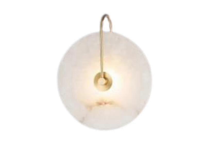 Decorative Wall Lamp with Spanish Marble Accent for Ambient Lighting