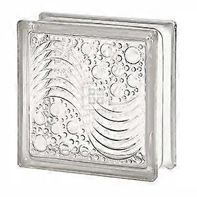 7.5 x 7.5 x 3 Glass Block with PrivacyEnhancing LightTransmitting Design
