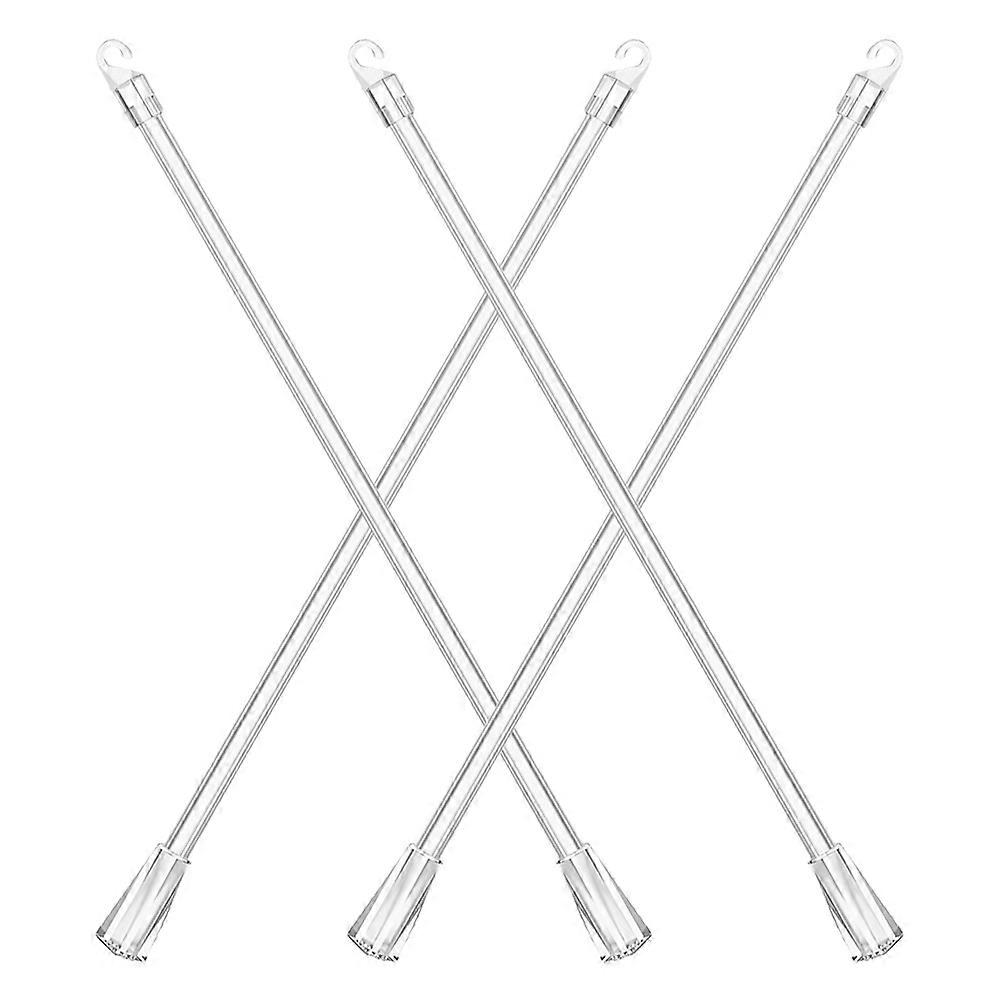 Plastic Clear Blind Wand for Horizontal and Vertical Blinds 4Pcs with Hook