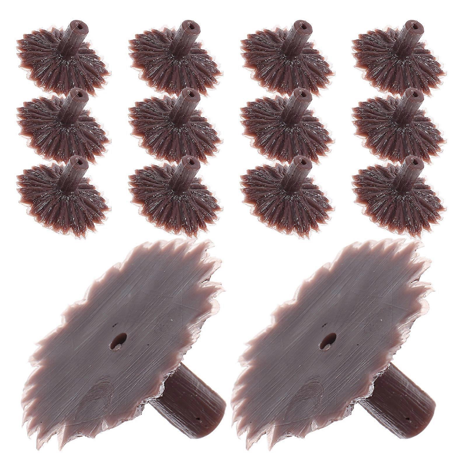 Model Trees Stand Plastic Holder for Diorama with 50Pcs Brown Pieces