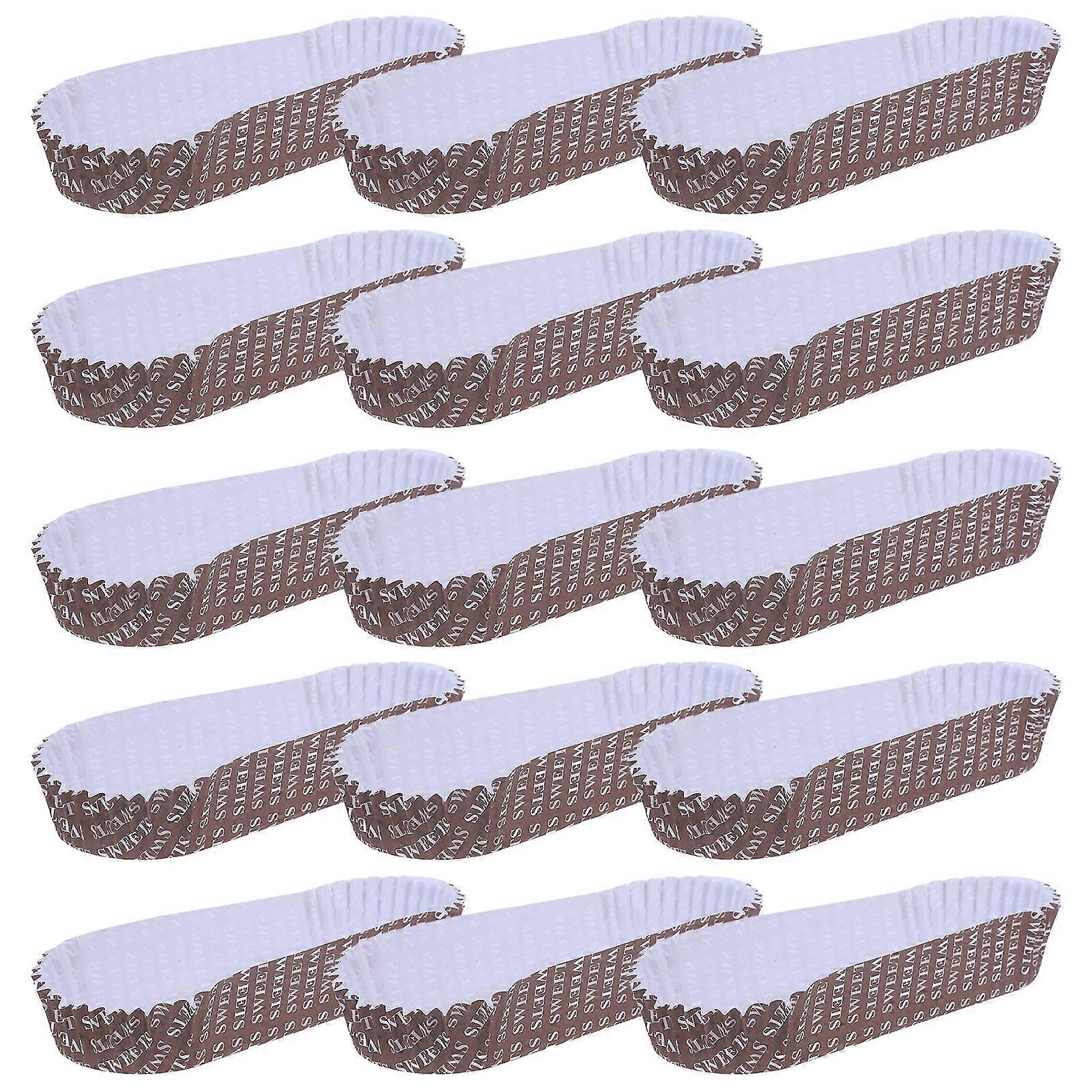 Brune pølseholdere i papir, servering, 100 stk.