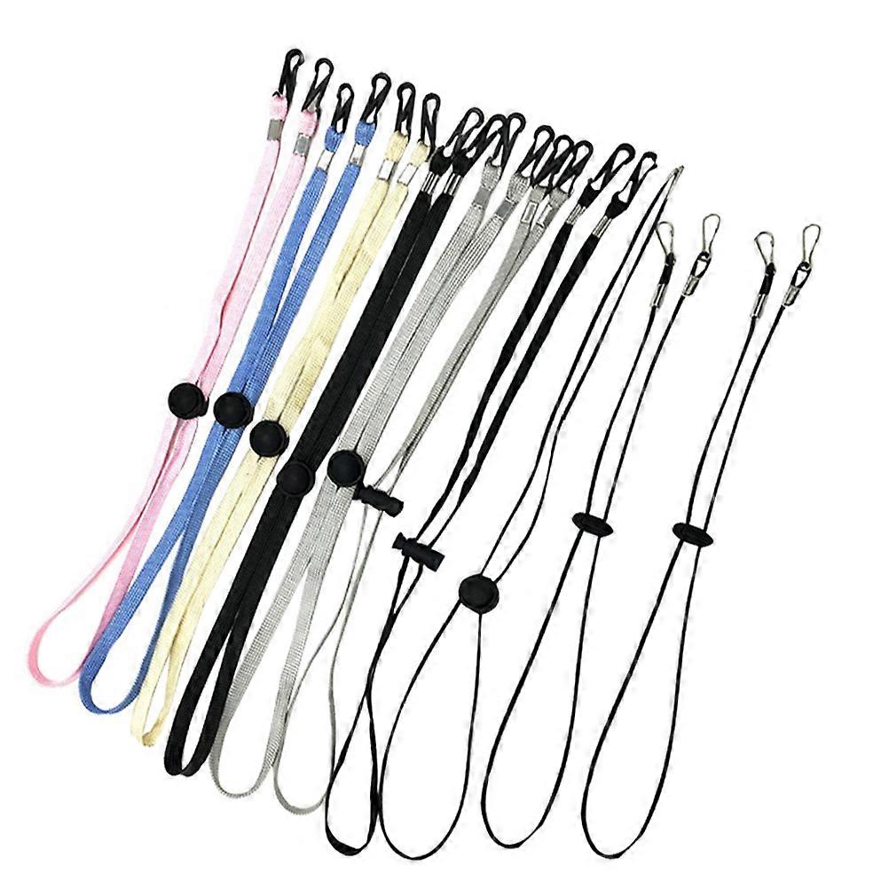 Practical Mask Strap with Soft Adjustable Design for Hanging Masks Made of Polyester 10Pcs Assorted Color