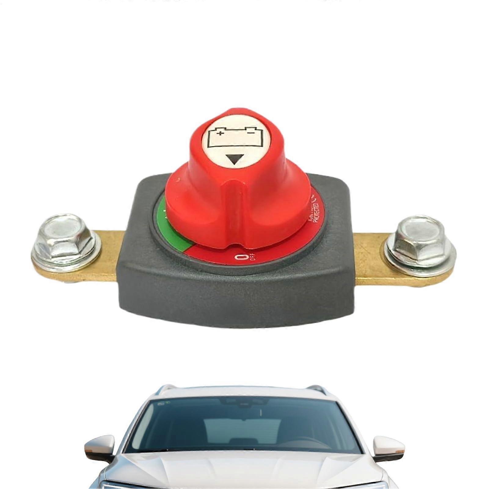 DC Circuit Breaker for RV and Boat, Marine Trolling Motor Breaker with Brass Terminals, Safe CutOff