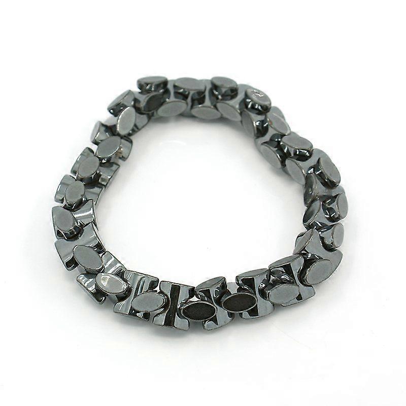 Brățări elastice din hematit nemagnetic, la modă, negre, 47 mm