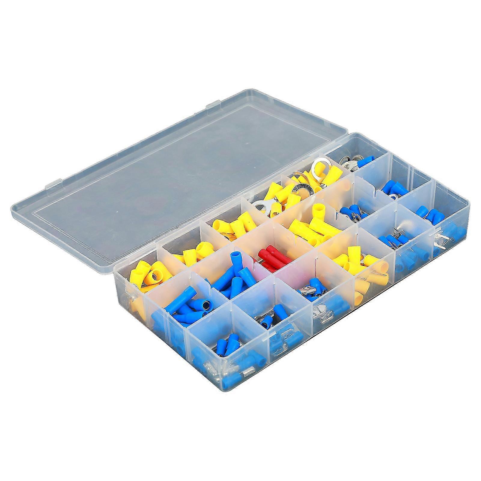 180pcs Cold Pressed Terminal Stable Good Conductivity Durable Quick Splice Wire Connector Assorted Kit For Household