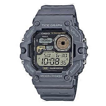 Casio Standard Digital Graph Moon Phase Resin Strap Quarz WS-1700H-8AV 100M Herrenuhr