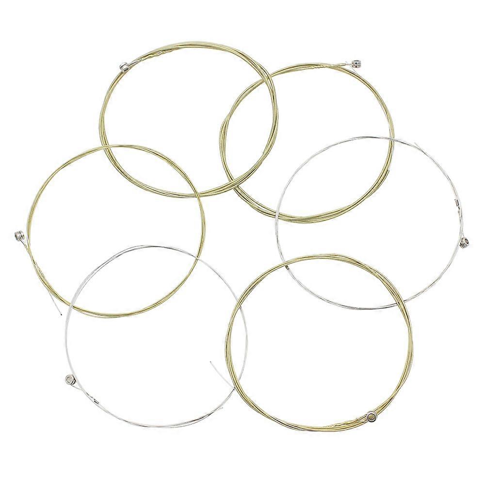 6Pcs Guitar String Set Electric Guitar Replacement Durable Brass Alloy