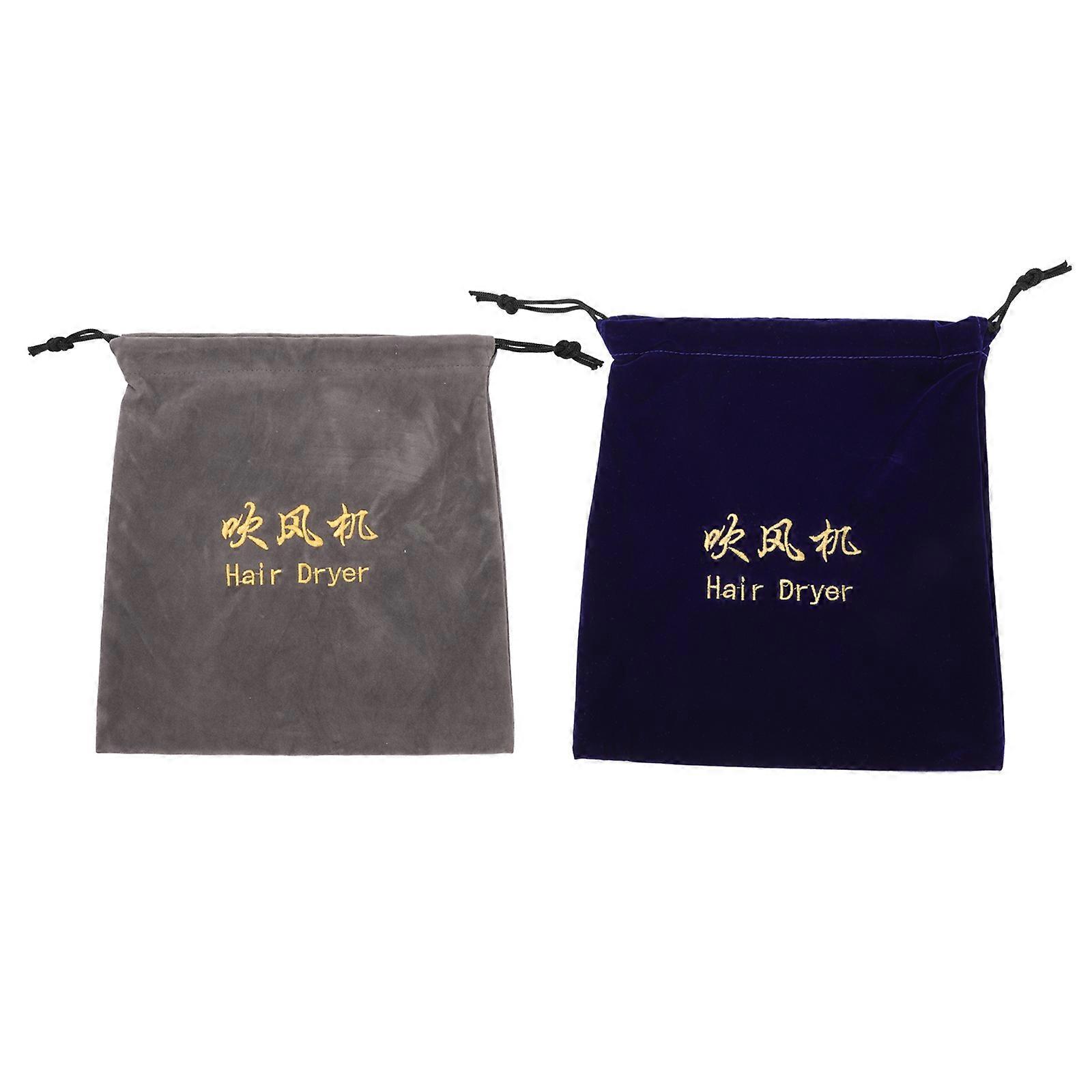 Drawstring Hair Dryer Holder Bag for Storage Use 8Pcs Assorted Color