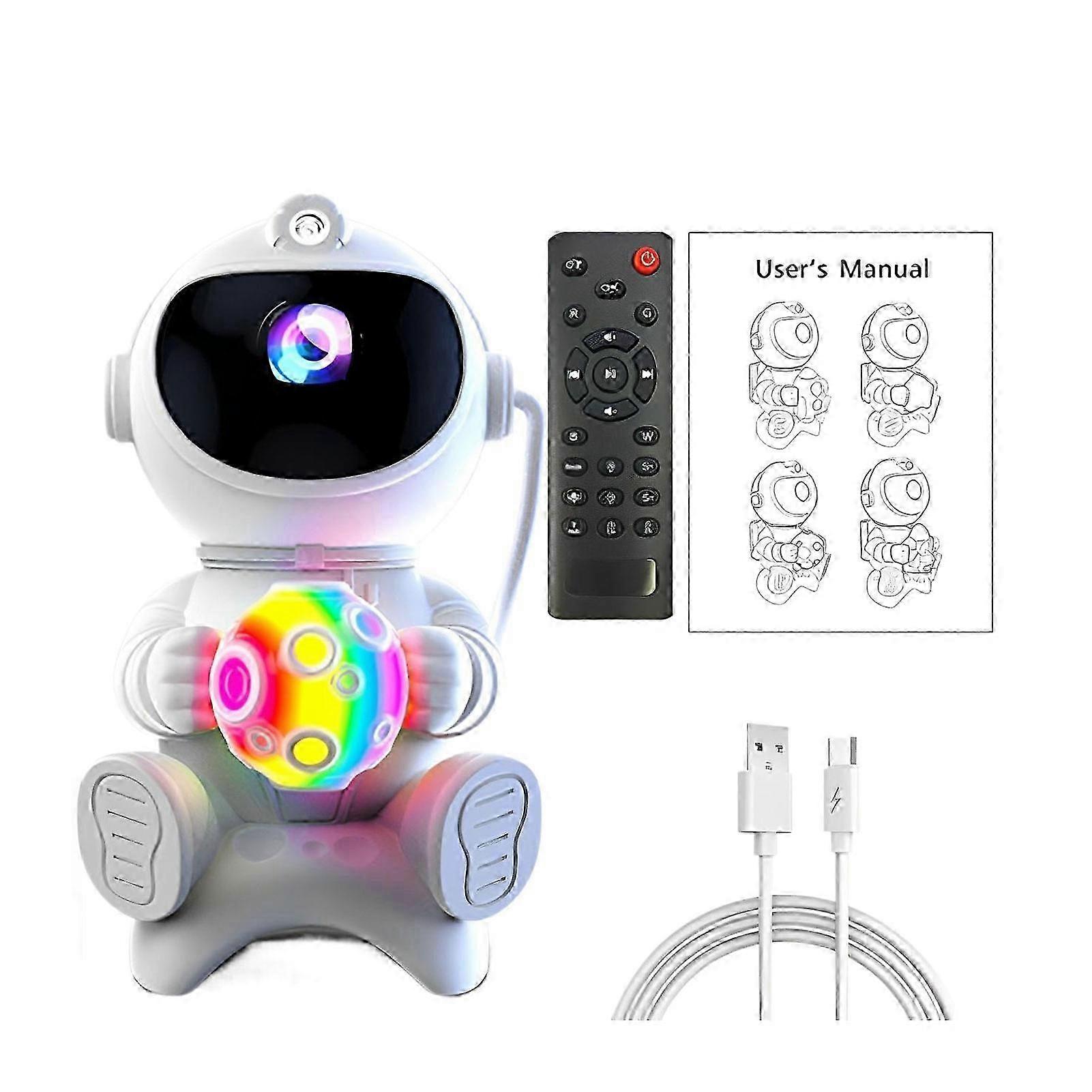 Astronauts Starry Sky Projector Night Light Projector Bluetooth Speaker With Led Night Light Bedroom