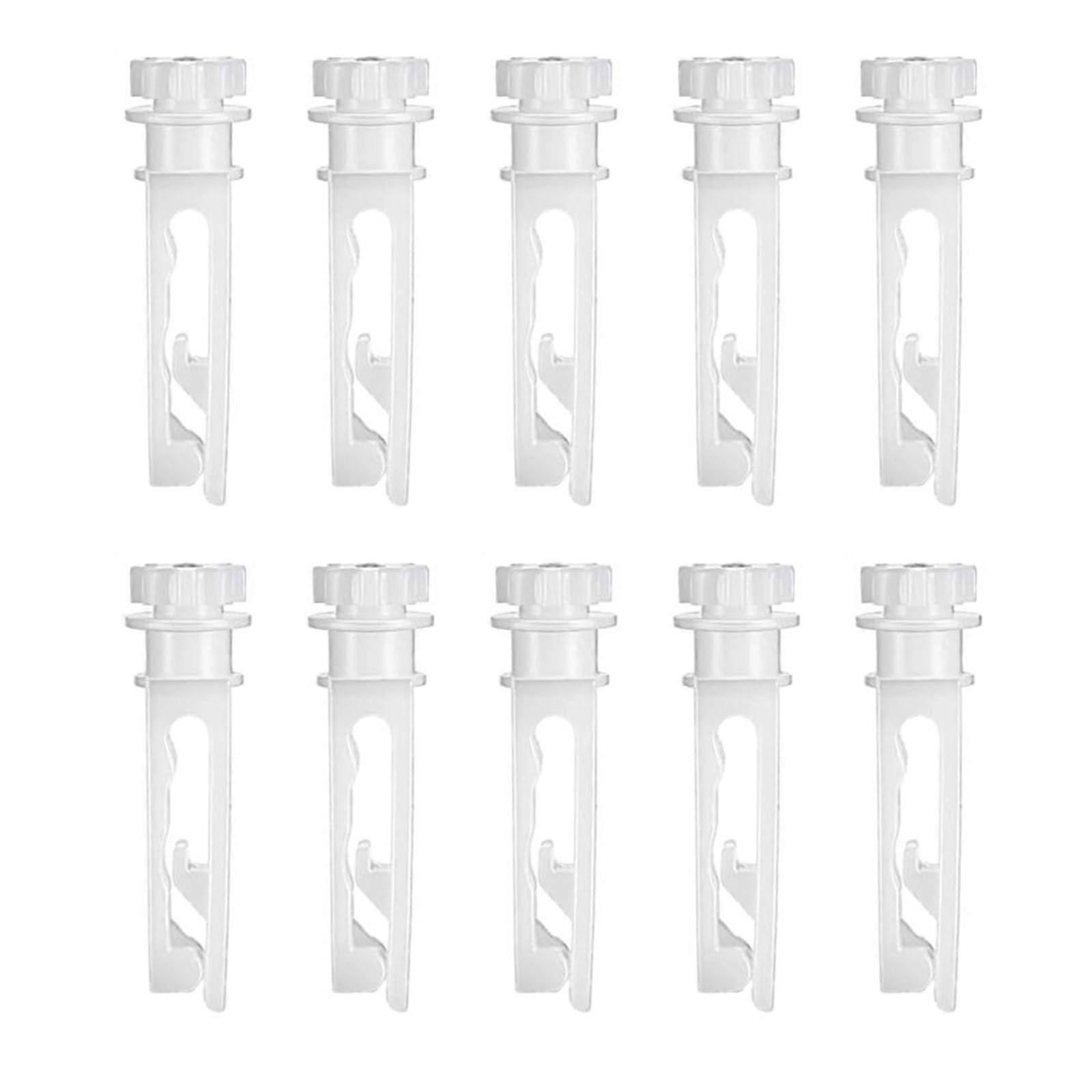 10PCS Vertical Blind Stem Replacement White, Tool Install for Quick Curtain