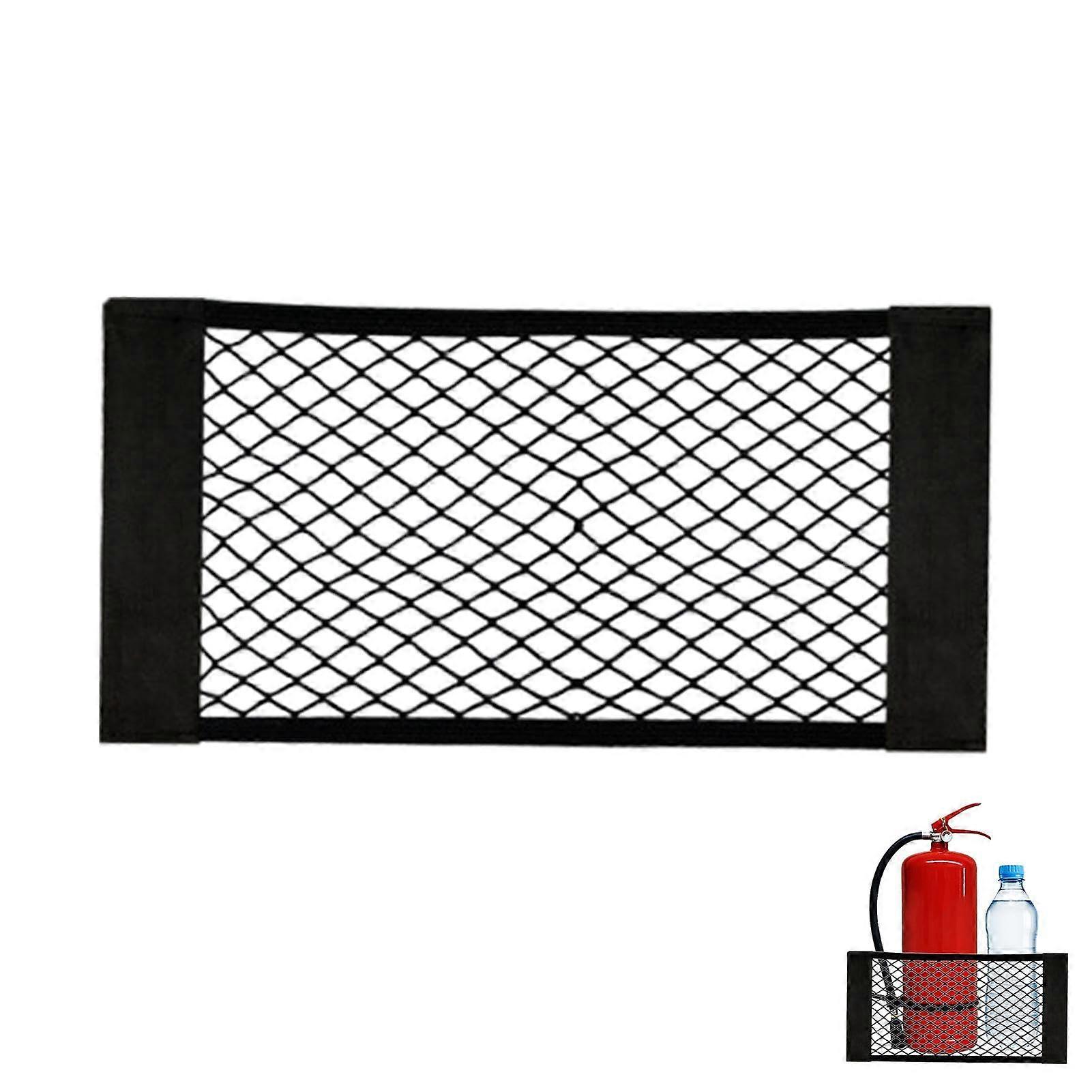 Car Trunk Organizer with Secure DoubleLayer Elastic Cargo Net, Universal 50cm Side Storage Mesh