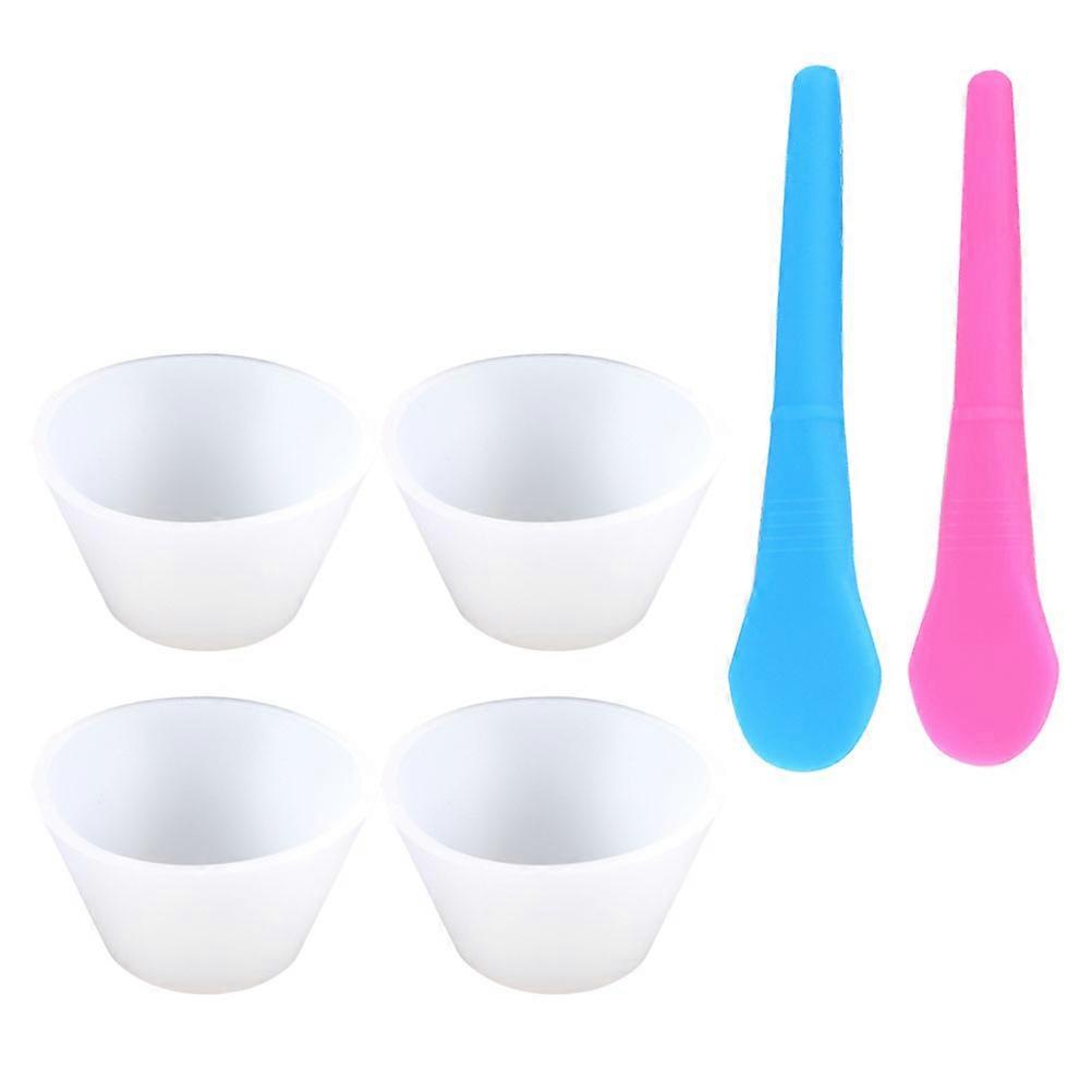 Silicone DIY Tool Epoxy Glue Mixing Cups with Stirring Sticks 1Set