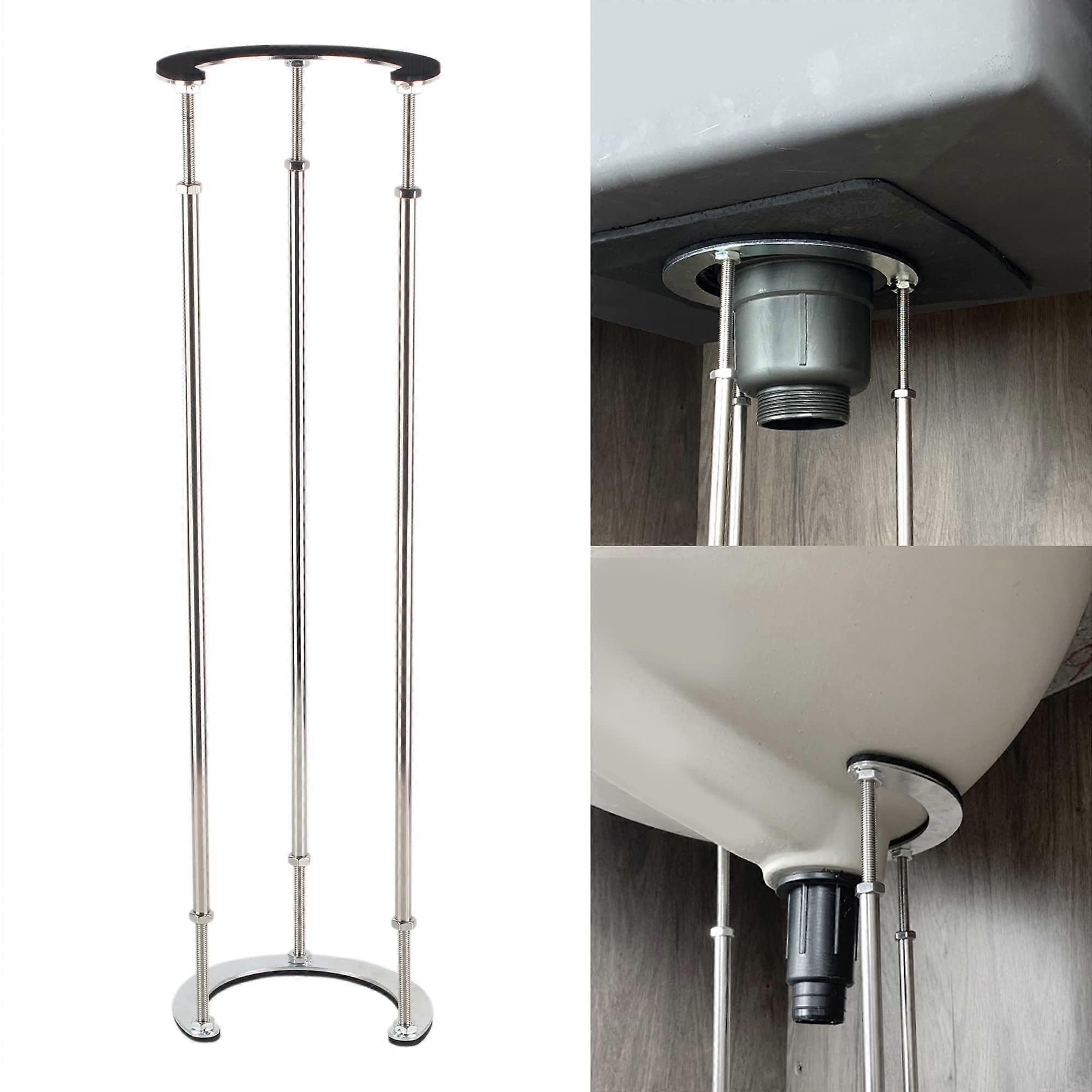 Undermount Sink Brackets Adjustable Stainless Steel Support Legs 440lbs Load for Kitchen and Bathroom
