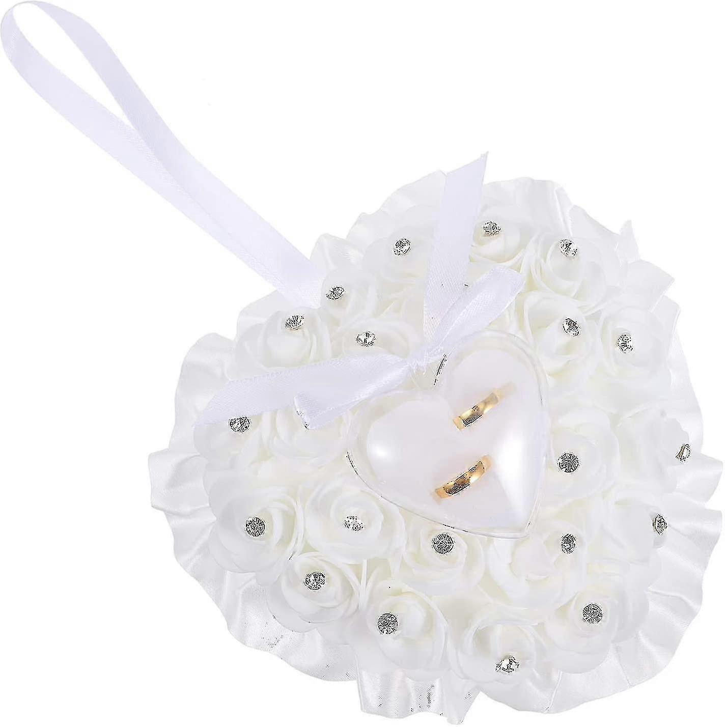 Wedding Ring Shaped Wedding Ring Ring Box Wedding Ring Ring Box Wedding Keepsake White(1pcs) 25-26