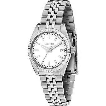 Sector 240 Edelstahl White Dial Quarz R3253240514 Damenuhr