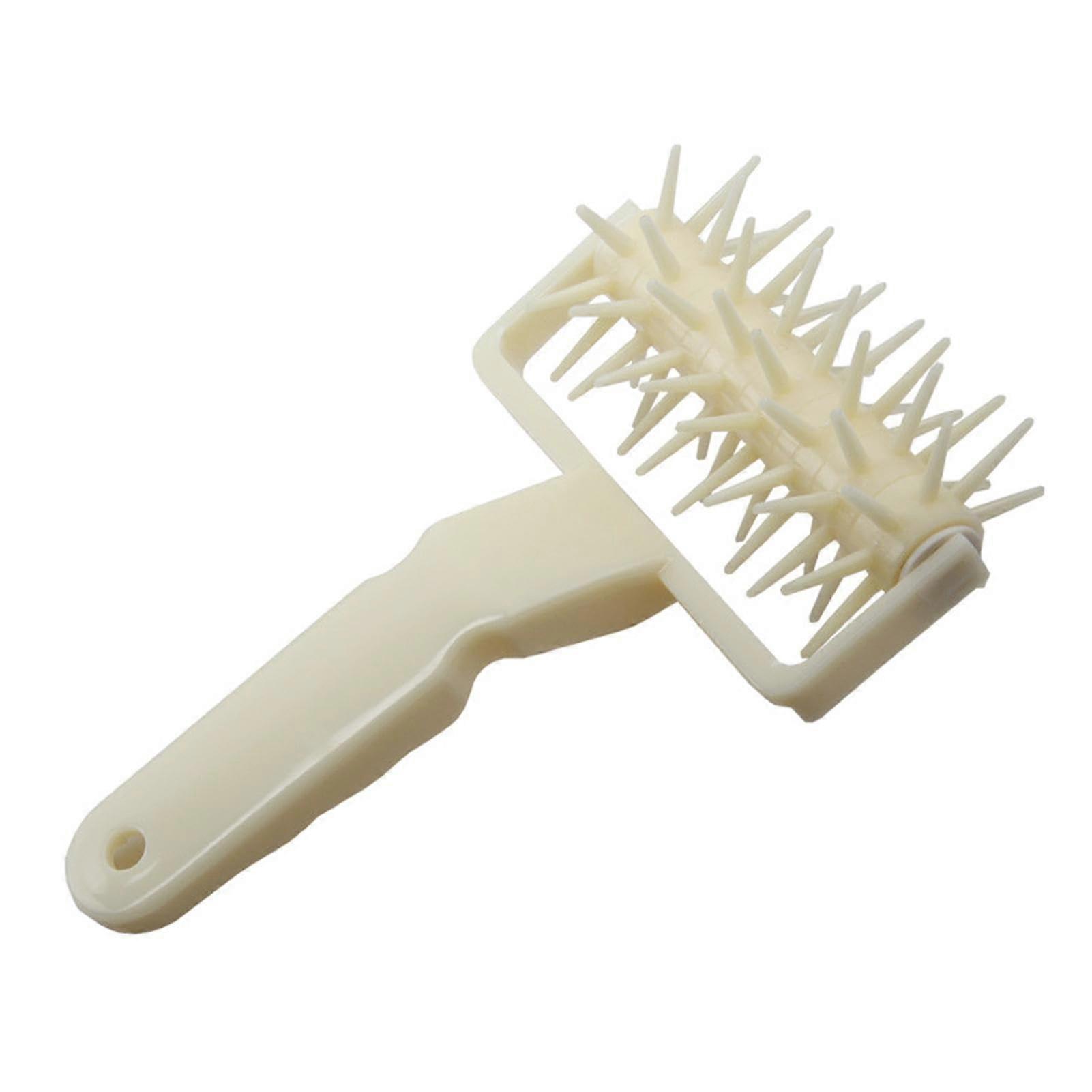 Ergonomic Pizza Dough Roller with Spikes for Even Crust and Bubble Baking