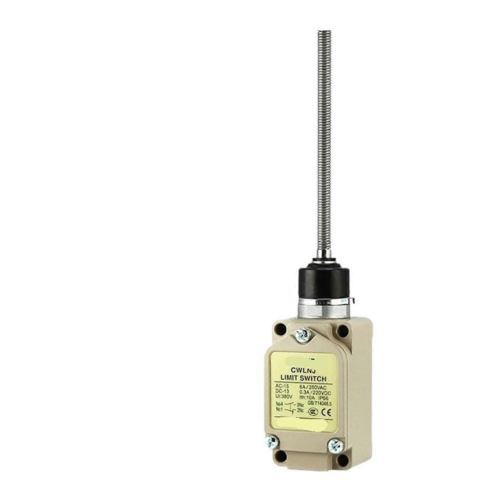 IP66 Waterproof Limit Switch with Spring Lever 10A Multi Voltage Universal Micro Switch for Industrial