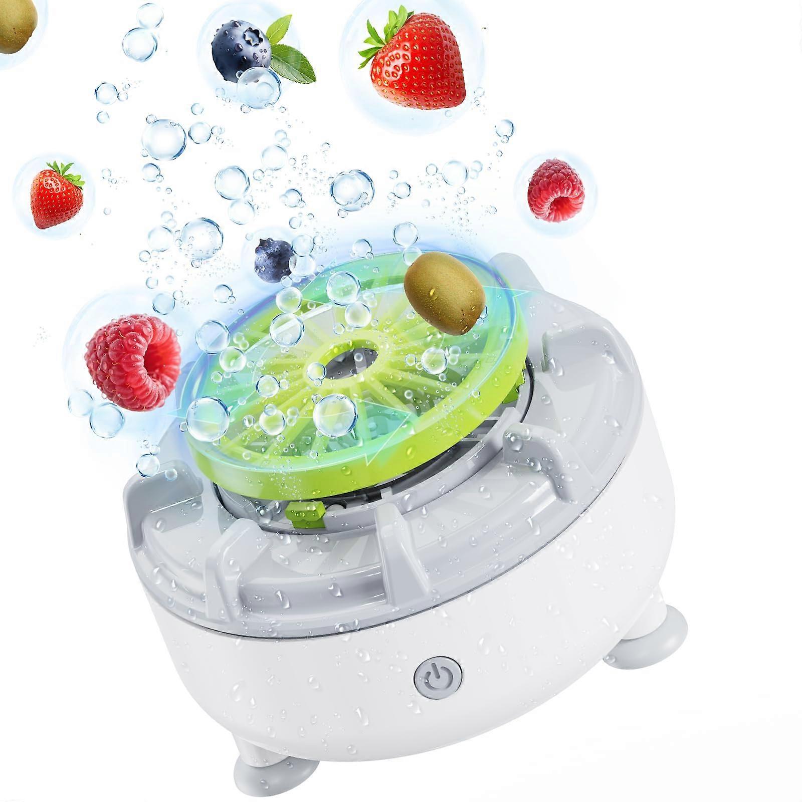 Fruit and Vegetable Cleaner with OH Ion Purification, 360° Rotating Deep Wash, Smart Sensor Activation