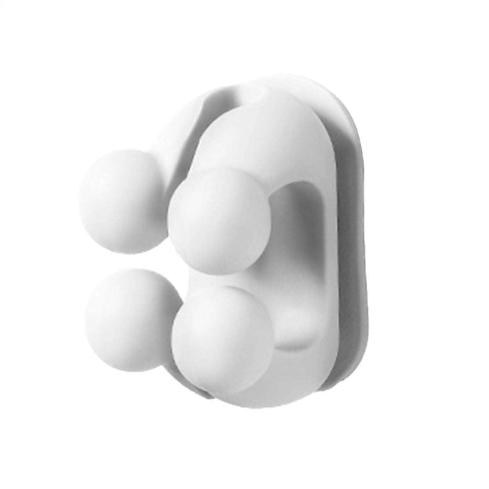 Rice Spoon Holder with Quick Adhesive Installation, Wall Mounted Utensil Rack for Kitchen Storage White