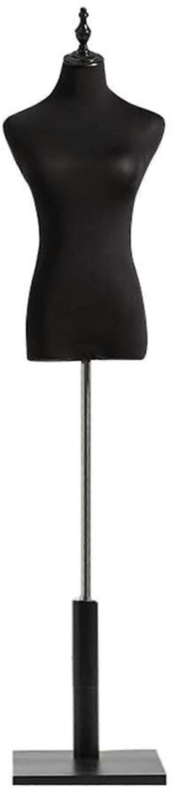Female Mannequin Dress Display with Adjustable Height Stand and Pinable Stable Surface Medium