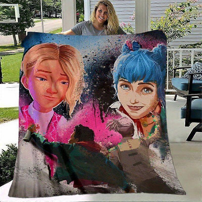 Acrane Jinx Anime Throw Blanket  Soft Flannel