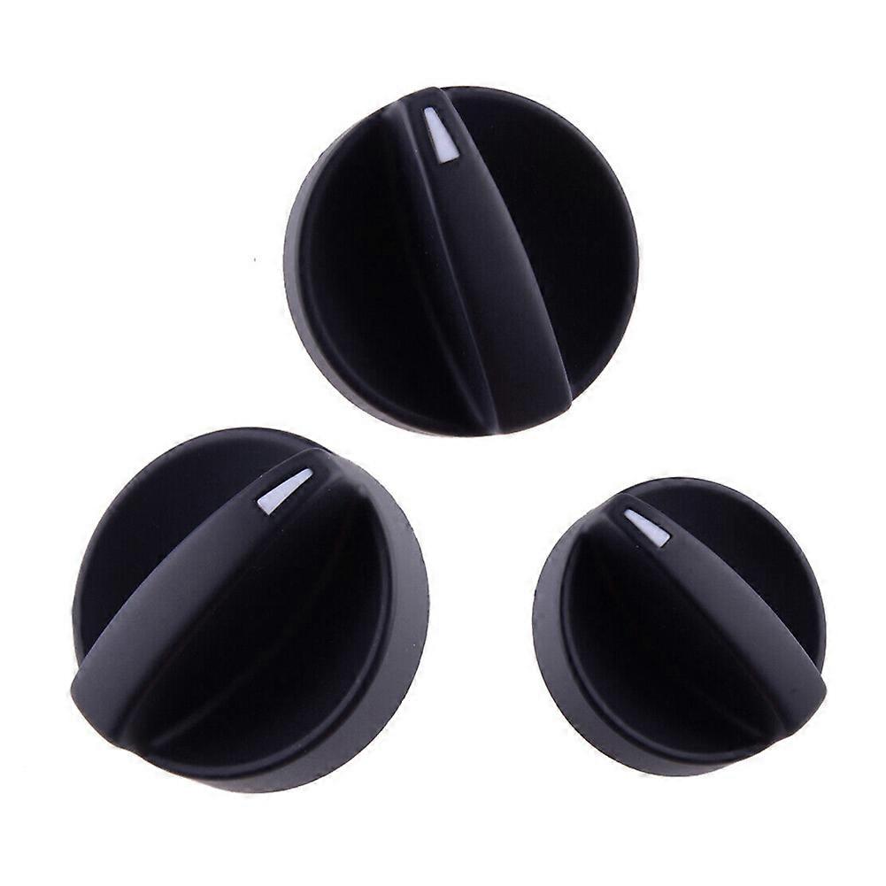 3Pcs Car A/C Heater Climate Control Switch Knobs Dials Cover