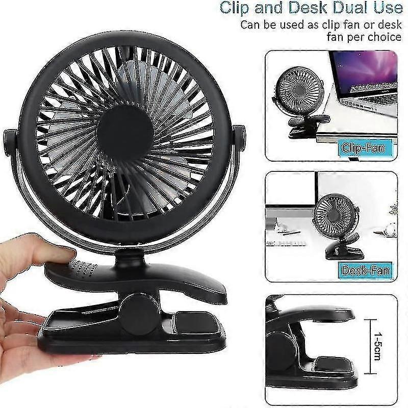 adjustable speed mini usb fan rechargeable silent for table use