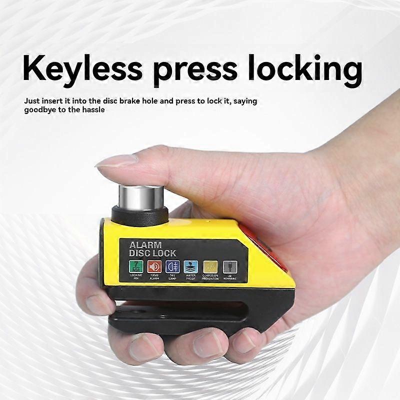 Smart Alarm Disc Brake Lock with LED Tail Light