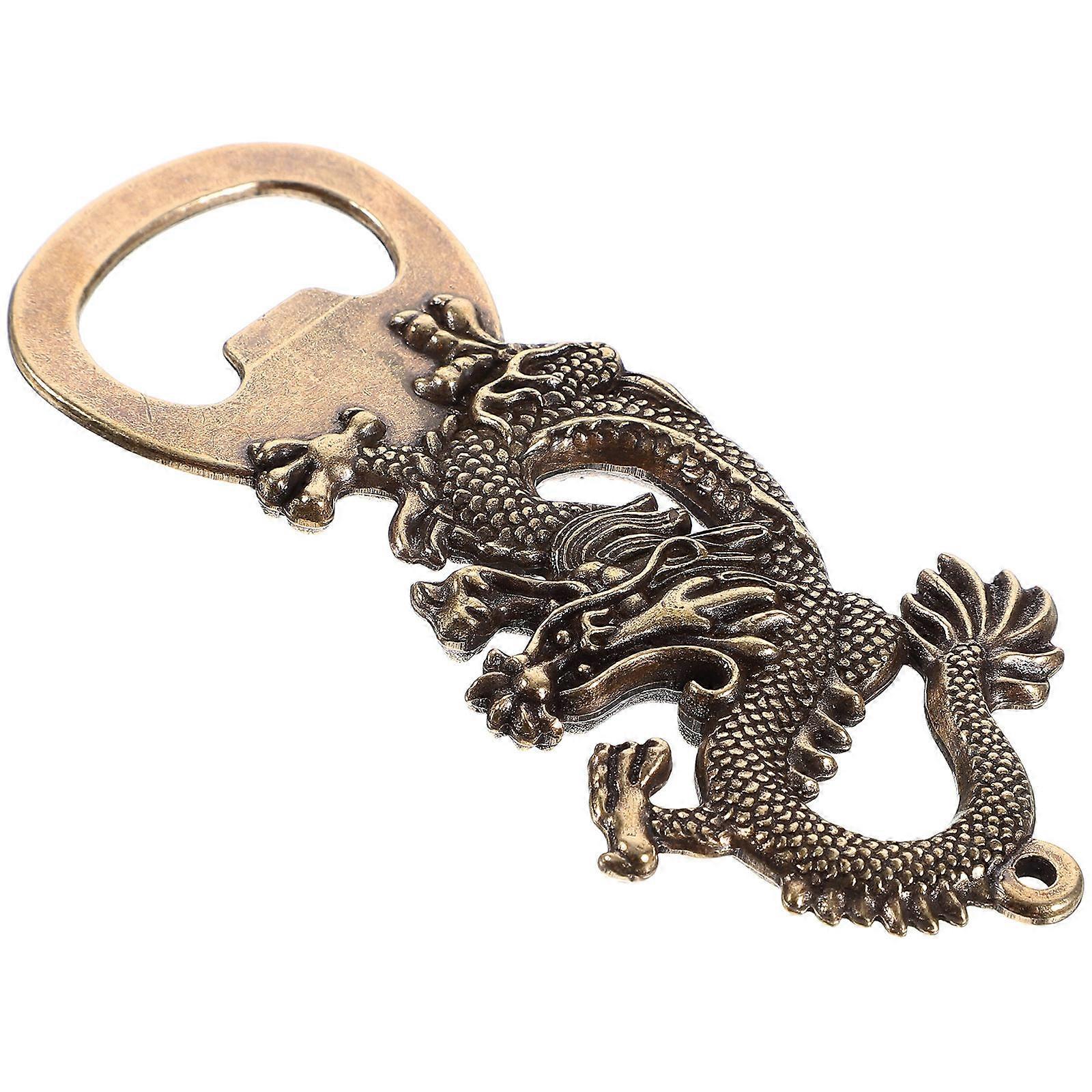Brass Dragon Bottle Opener Manual Function for Party Use