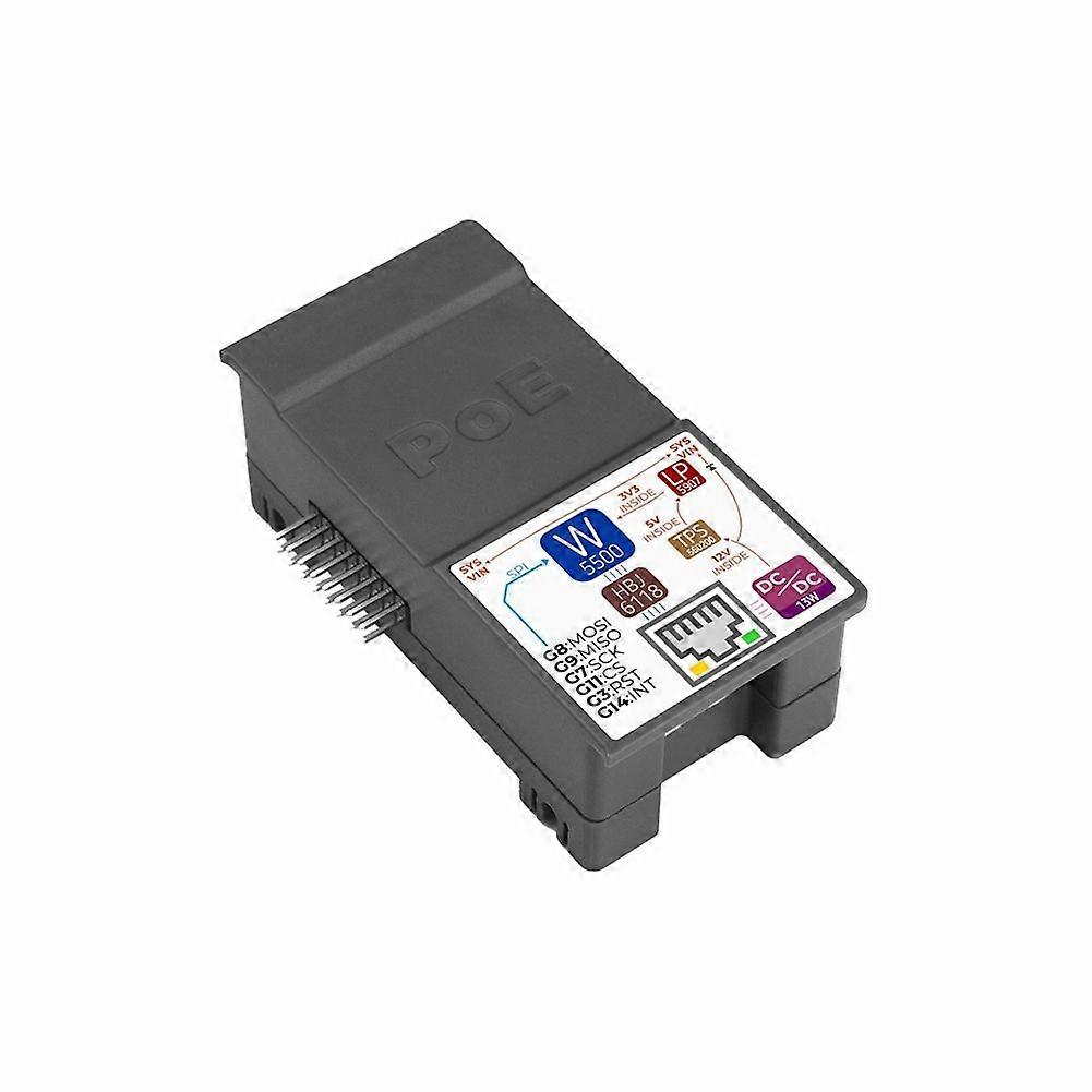 StamPLC PoE Ethernet Control PoE Module for StamPLC, Built-in W5500 Embedded Ethernet Controller, Support PoE